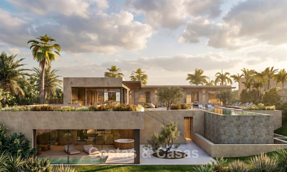 Modern new build villas for sale with stunning sea views in Marbella, close to the beaches and centre 803969