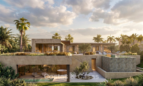 Modern new build villas for sale with stunning sea views in Marbella, close to the beaches and centre 803969