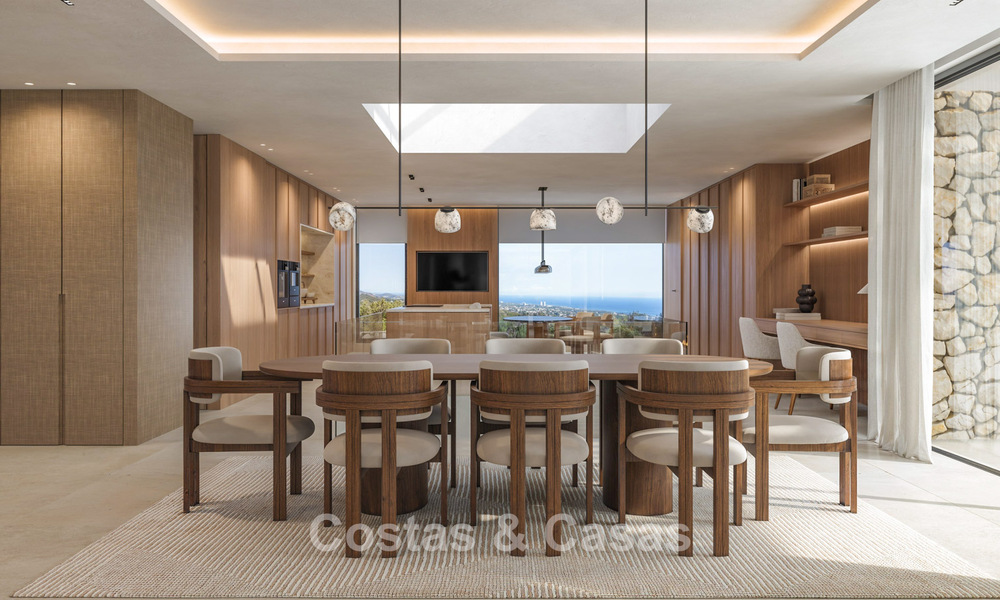 Modern new build villas for sale with stunning sea views in Marbella, close to the beaches and centre 803972