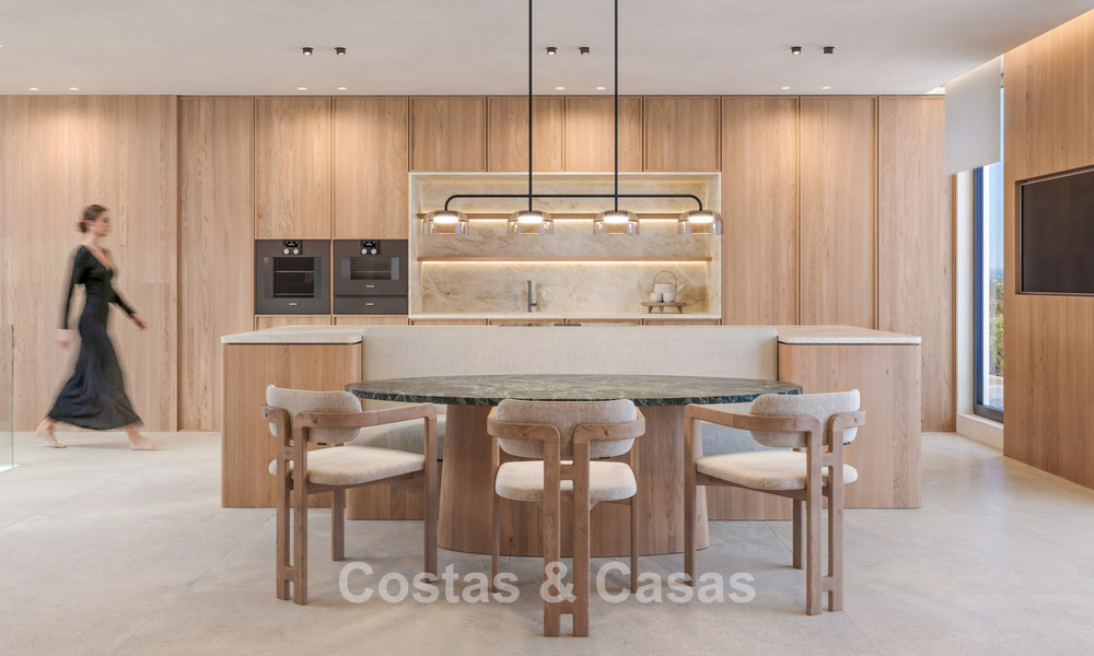 Modern new build villas for sale with stunning sea views in Marbella, close to the beaches and centre 803985