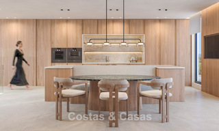 Modern new build villas for sale with stunning sea views in Marbella, close to the beaches and centre 803985 