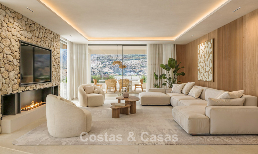 Modern new build villas for sale with stunning sea views in Marbella, close to the beaches and centre 803989