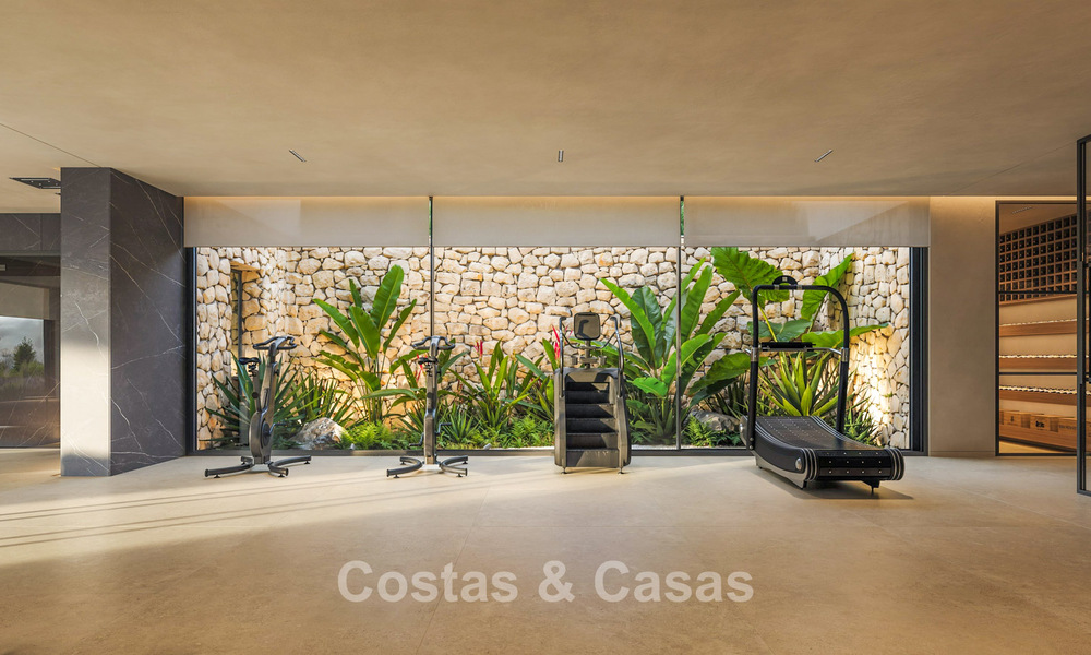 Modern new build villas for sale with stunning sea views in Marbella, close to the beaches and centre 803996