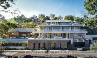 Building plots for turnkey, modern villas with spectacular views of the golf course, the lake, the mountains and the sea to Africa, in a gated nature and golf resort for sale in Benahavis - Marbella 32422 