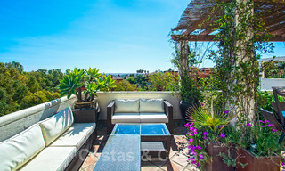 Gorgeous south facing penthouse with stunning sea- and mountain views for sale in the Golf Valley of Nueva Andalucia, Marbella 32466 