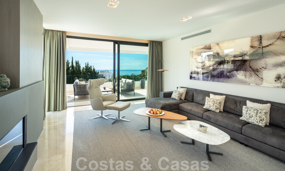 Spacious, modern design penthouse apartment with stunning sea views for sale in Sierra Blanca on the Golden Mile, Marbella 32681