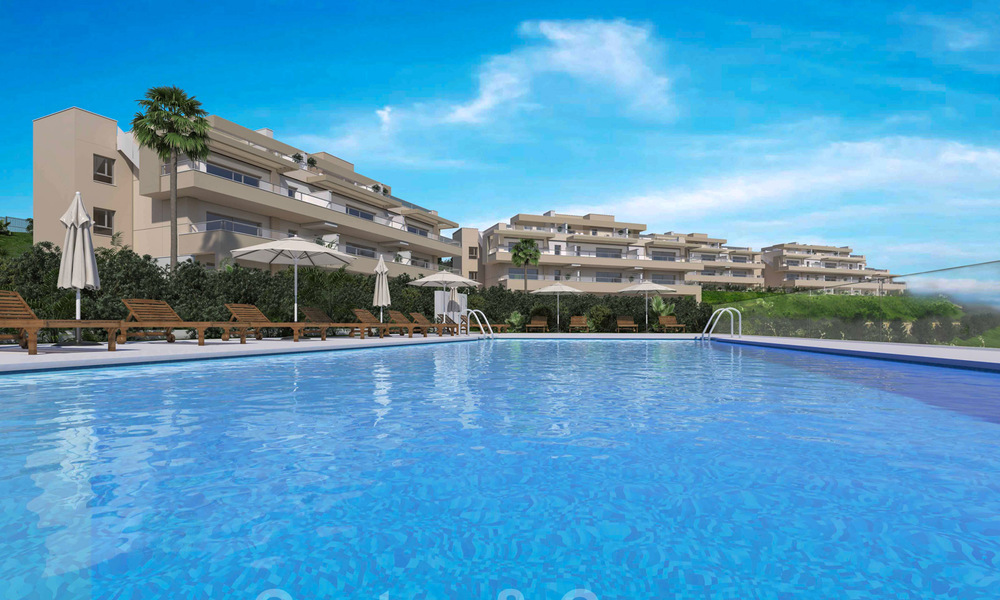 New modern apartments for sale with stunning sea- golf- and mountain views in golf resort in La Cala de Mijas - Costa del Sol 32597