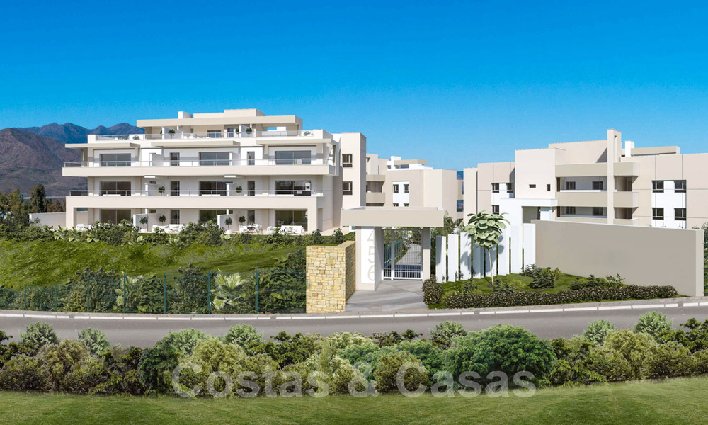 New modern apartments for sale with stunning sea- golf- and mountain views in golf resort in La Cala de Mijas - Costa del Sol 32599