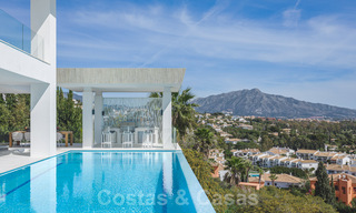 Exclusive modern villa for sale with panoramic mountain, golf and sea views in Marbella - Benahavis. Ready to move in. 32613 