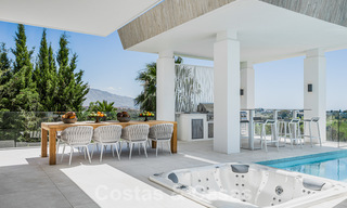 Exclusive modern villa for sale with panoramic mountain, golf and sea views in Marbella - Benahavis. Ready to move in. 32647 