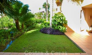 Spacious luxury flat with a generous terrace and garden for sale in prestigious development on the Golden Mile in Marbella 32741 