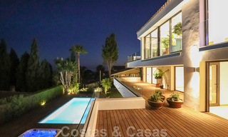 Move in ready, renovated contemporary beachside villa with panoramic sea views for sale in East Marbella 32770 