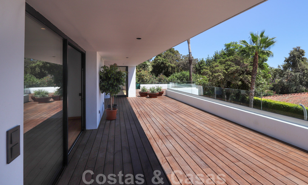 Move in ready, renovated contemporary beachside villa with panoramic sea views for sale in East Marbella 32779