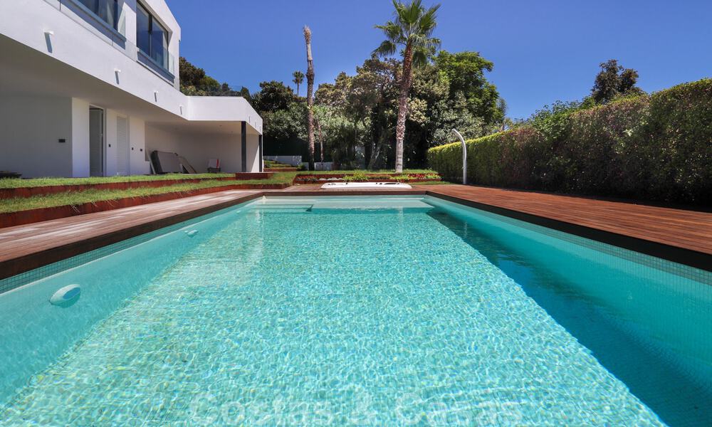 Move in ready, renovated contemporary beachside villa with panoramic sea views for sale in East Marbella 32781