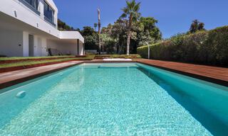 Move in ready, renovated contemporary beachside villa with panoramic sea views for sale in East Marbella 32781 