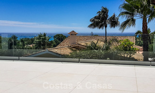 Move in ready, renovated contemporary beachside villa with panoramic sea views for sale in East Marbella 32785 