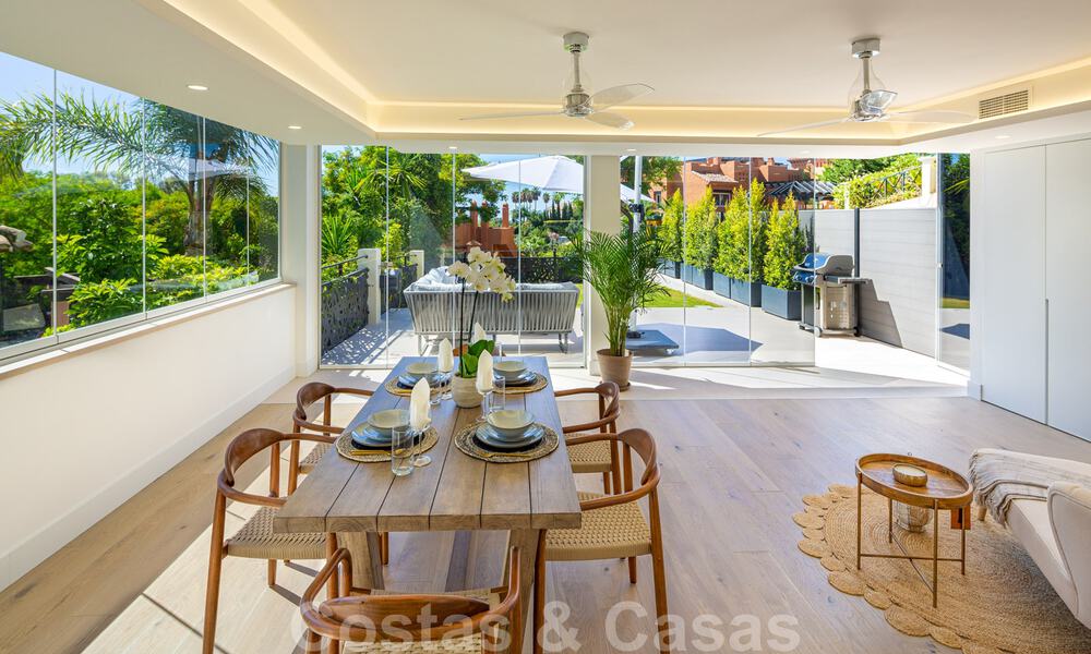 Stunning contemporary refurbished south facing luxury garden flat for sale in Nueva Andalucia, Marbella 32859