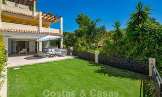 Stunning contemporary refurbished south facing luxury garden flat for sale in Nueva Andalucia, Marbella 32869 