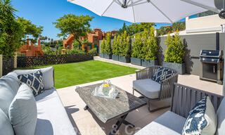 Stunning contemporary refurbished south facing luxury garden flat for sale in Nueva Andalucia, Marbella 32870 