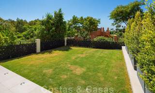 Stunning contemporary refurbished south facing luxury garden flat for sale in Nueva Andalucia, Marbella 32873 
