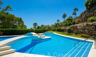 Stunning contemporary refurbished south facing luxury garden flat for sale in Nueva Andalucia, Marbella 32890 