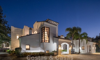 Luxury villa for sale in Spanish style within walking distance to the beach, golf course and amenities in the prestigious Guadalmina Baja in Marbella 32898 