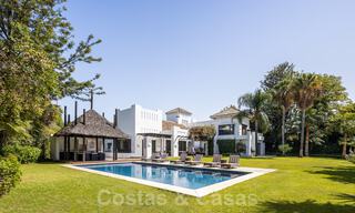 Luxury villa for sale in Spanish style within walking distance to the beach, golf course and amenities in the prestigious Guadalmina Baja in Marbella 32907 