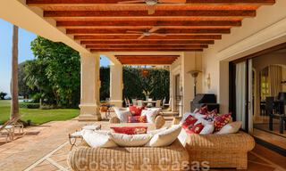 Luxury villa for sale in a classic Mediterranean style with lovely sea views in a gated community on the Golden Mile, Marbella 33000 