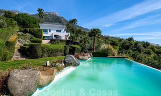 Contemporary villa for sale in the middle of nature with breath-taking views of the lake, the mountains and the sea near Marbella 33141 