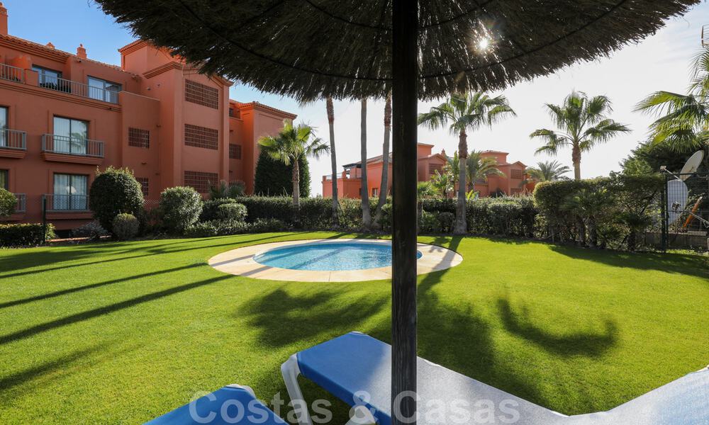 Luxury apartment for sale with private garden and sea views in a luxury five-star golf resort in Benahavis - Marbella 33356