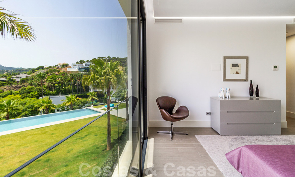 Ready to move in exclusive modern luxury villa for sale in Benahavis - Marbella with stunning open views over the golf and the sea 33514