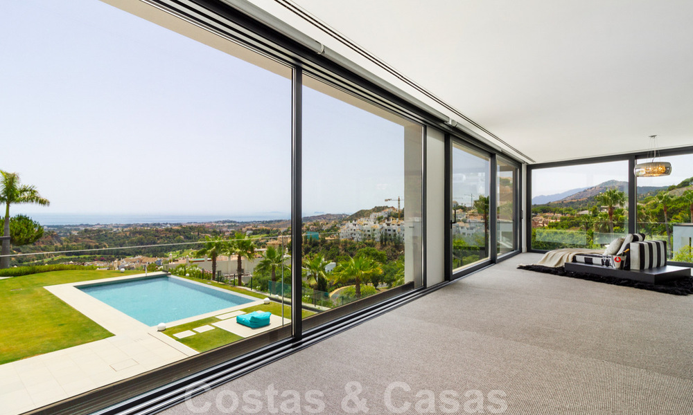 Ready to move in exclusive modern luxury villa for sale in Benahavis - Marbella with stunning open views over the golf and the sea 33522