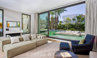 Ready to move in, beachside, contemporary Andalusian designer-style villa for sale, Marbella - Estepona East 33448 