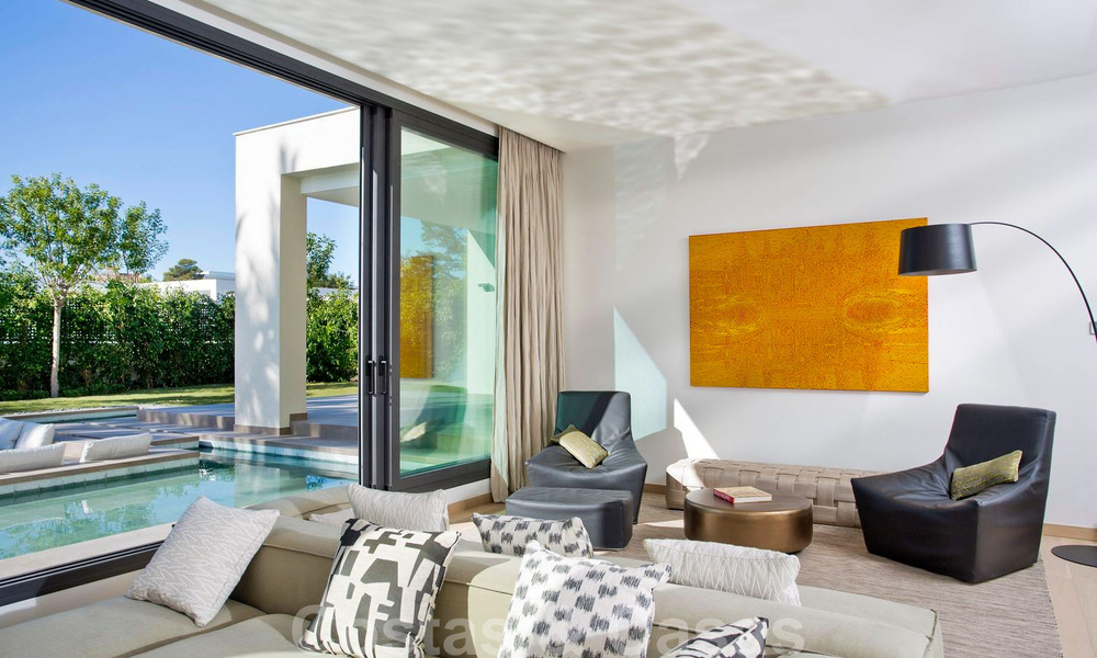 Ready to move in, beachside, contemporary Andalusian designer-style villa for sale, Marbella - Estepona East 33449
