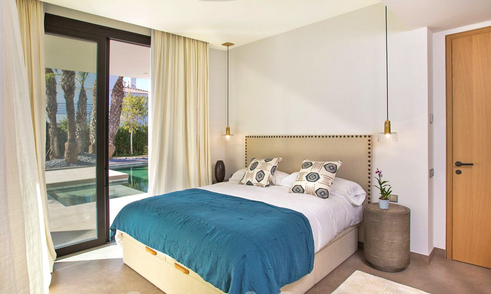 Ready to move in, beachside, contemporary Andalusian designer-style villa for sale, Marbella - Estepona East 33453