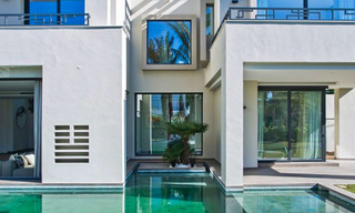 Ready to move in, beachside, contemporary Andalusian designer-style villa for sale, Marbella - Estepona East 33455 
