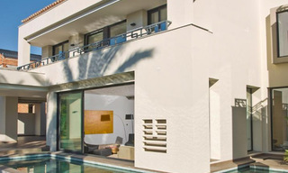 Ready to move in, beachside, contemporary Andalusian designer-style villa for sale, Marbella - Estepona East 33456 
