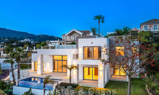 Ready to move in, new modern luxury villa for sale with sea views in Marbella - Benahavis in gated community 33565 
