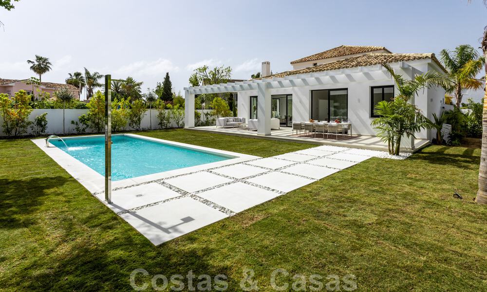 New contemporary Mediterranean style beachside villa for sale, Guadalmina Baja, Marbella 33674