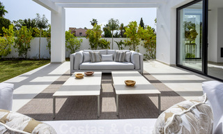 New contemporary Mediterranean style beachside villa for sale, Guadalmina Baja, Marbella 33681 