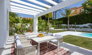 New contemporary Mediterranean style beachside villa for sale, Guadalmina Baja, Marbella 33682 
