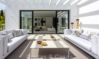 New contemporary Mediterranean style beachside villa for sale, Guadalmina Baja, Marbella 33686 