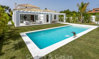 New contemporary Mediterranean style beachside villa for sale, Guadalmina Baja, Marbella 33688 