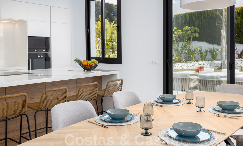 New contemporary Mediterranean style beachside villa for sale, Guadalmina Baja, Marbella 33696