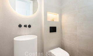 New contemporary Mediterranean style beachside villa for sale, Guadalmina Baja, Marbella 33723 