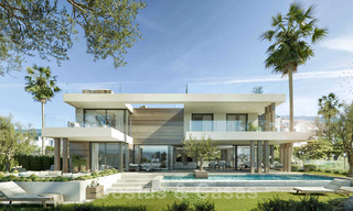 Newly built villas for sale in a modern style with sea views on the New Golden Mile between Marbella and Estepona 33896 