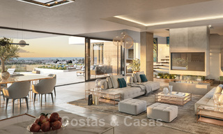 Newly built villas for sale in a modern style with sea views on the New Golden Mile between Marbella and Estepona 33904 