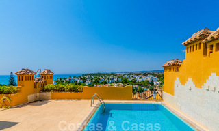 Spectacular penthouse with private pool and panoramic sea views in a frontline beach luxury development for sale, New Golden Mile, Marbella - Estepona 34031 