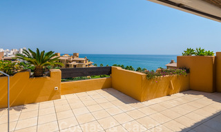 Spectacular penthouse with private pool and panoramic sea views in a frontline beach luxury development for sale, New Golden Mile, Marbella - Estepona 34040 