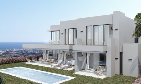 New modern villas for sale with panoramic sea and mountain views in Mijas, Costa del Sol 34116